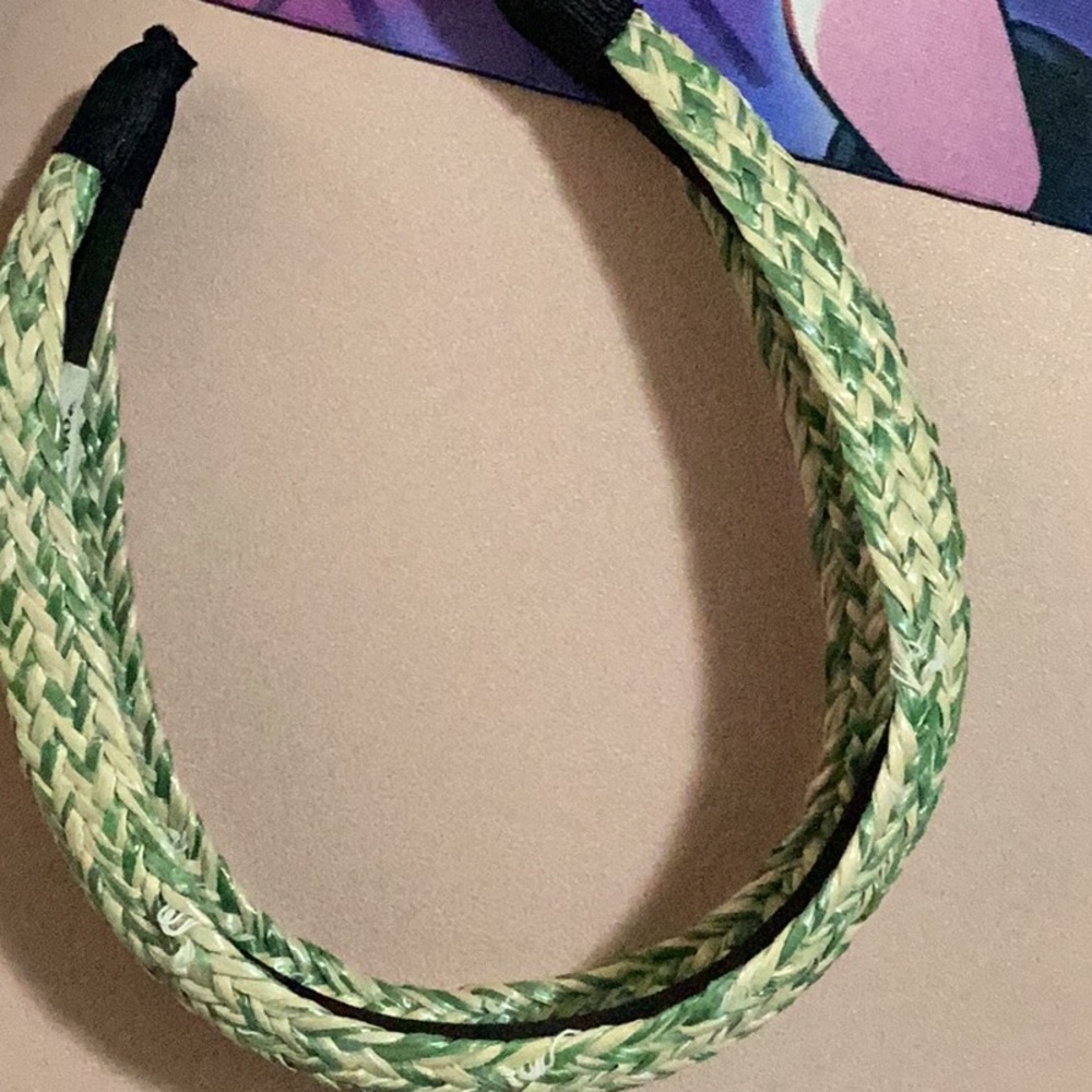 NWOT Braided Green Headband